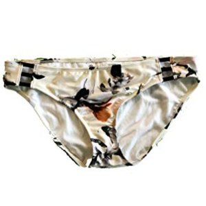 Athleta Bikini Bottom XL Floral Strappy Swim Polynesia Floral Swimsuit NWT Nylon